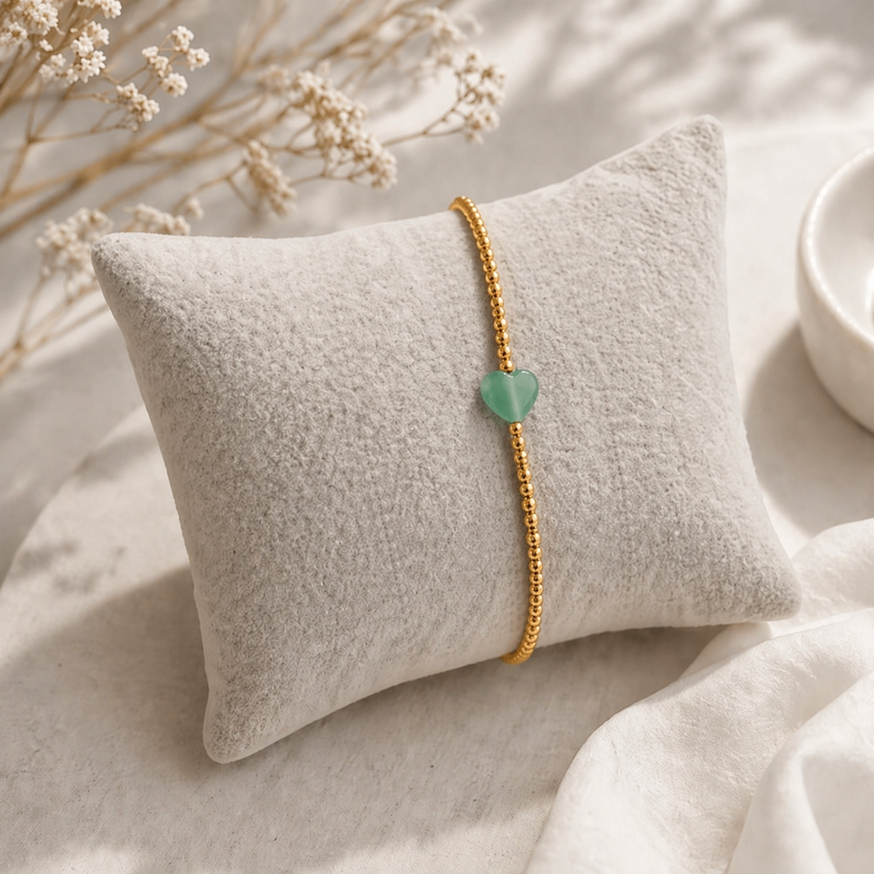 Armband Edelsteinherz Goldig