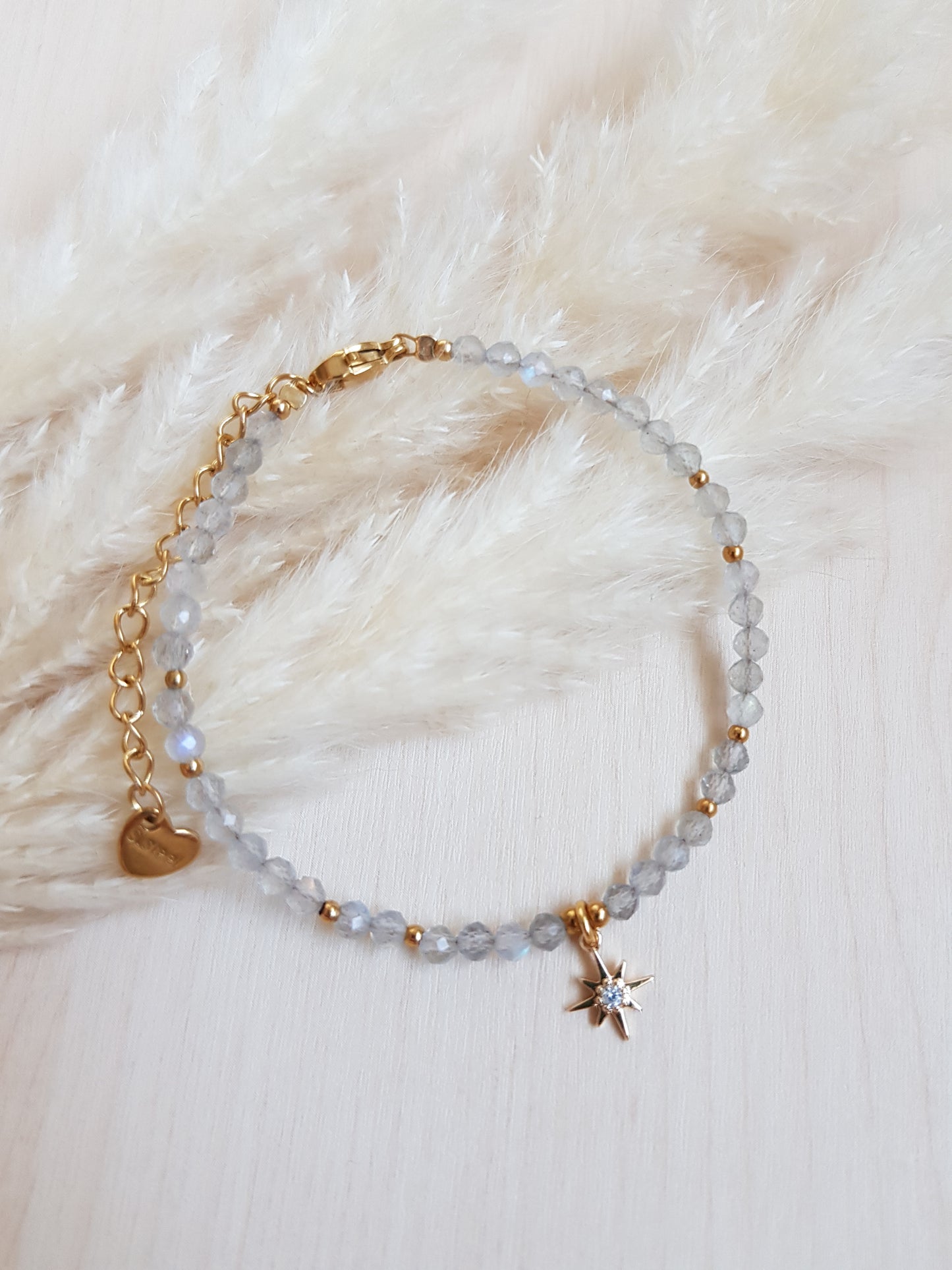Edelsteinarmband Labradorit Stern