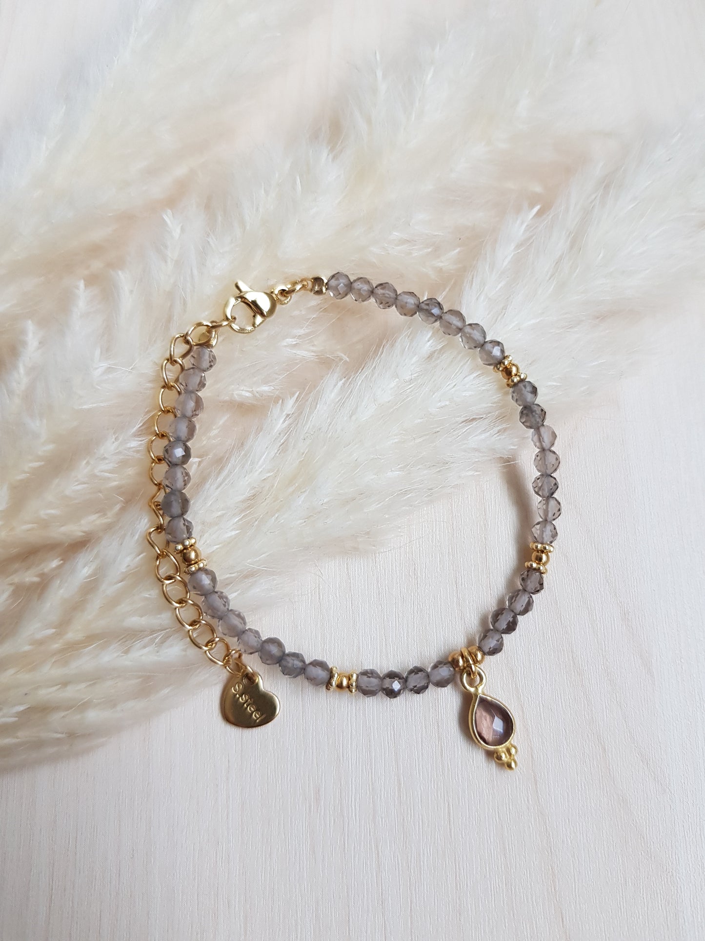 Edelsteinarmband Rauchquarz