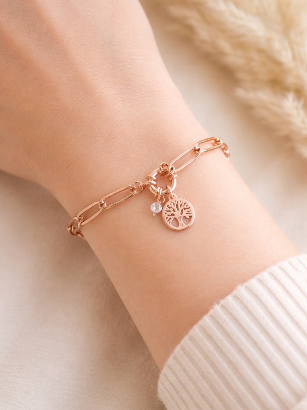 Charm Armband Roségold