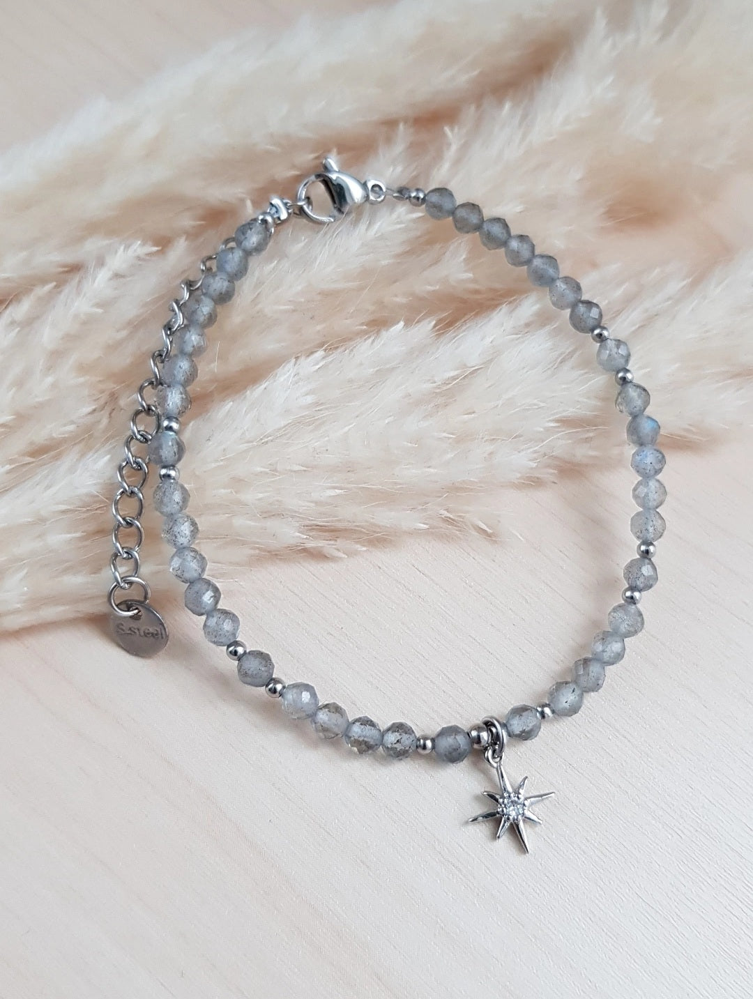 Edelsteinarmband Labradorit Stern