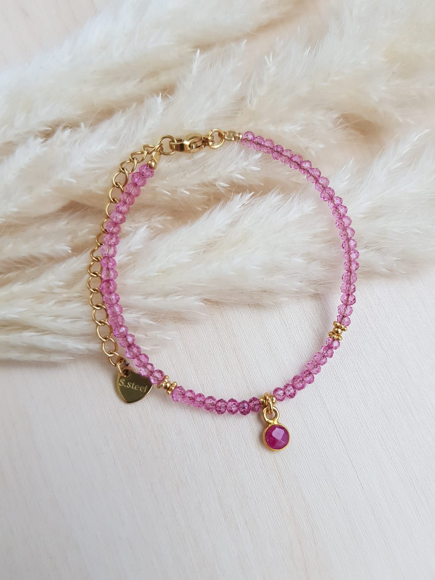 Armband Pink Mystic Quarz
