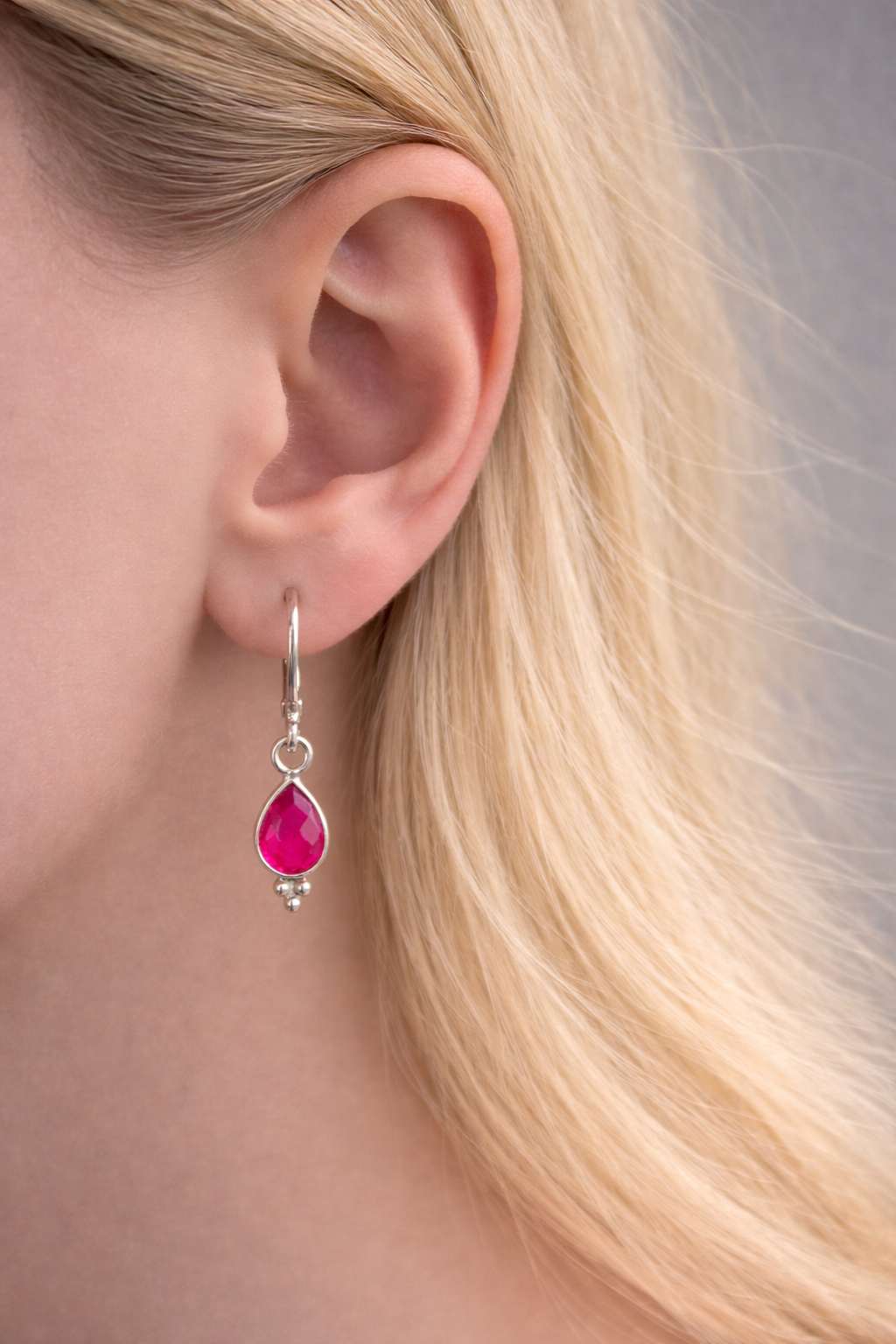 Ohrringe Rubin/ Pink Turmalin