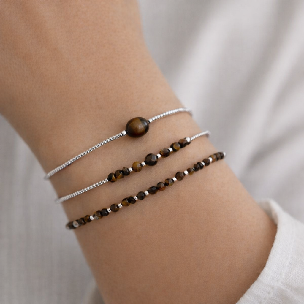 Filigrane Armbänder Tigerauge