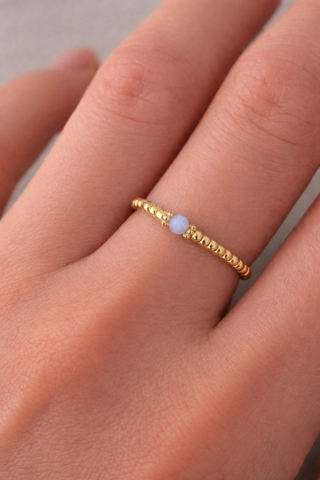 Ring Aquamarin Goldig