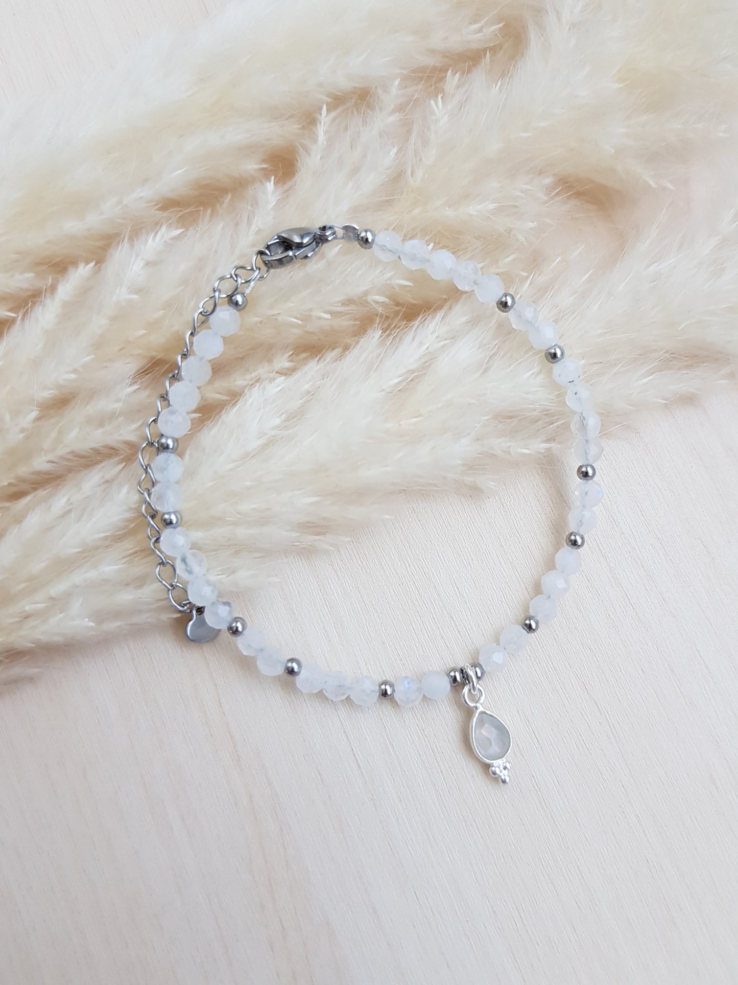 Edelsteinarmband Mondstein