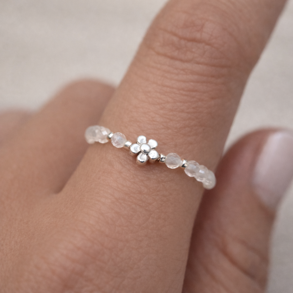 Ring Mondstein Blume