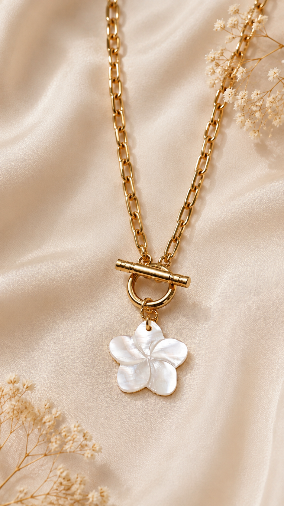 Halskette Blume Goldig