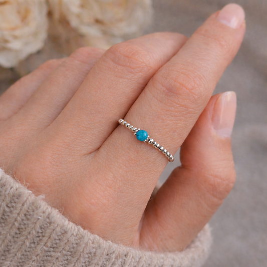 Ring Türkis Silbrig