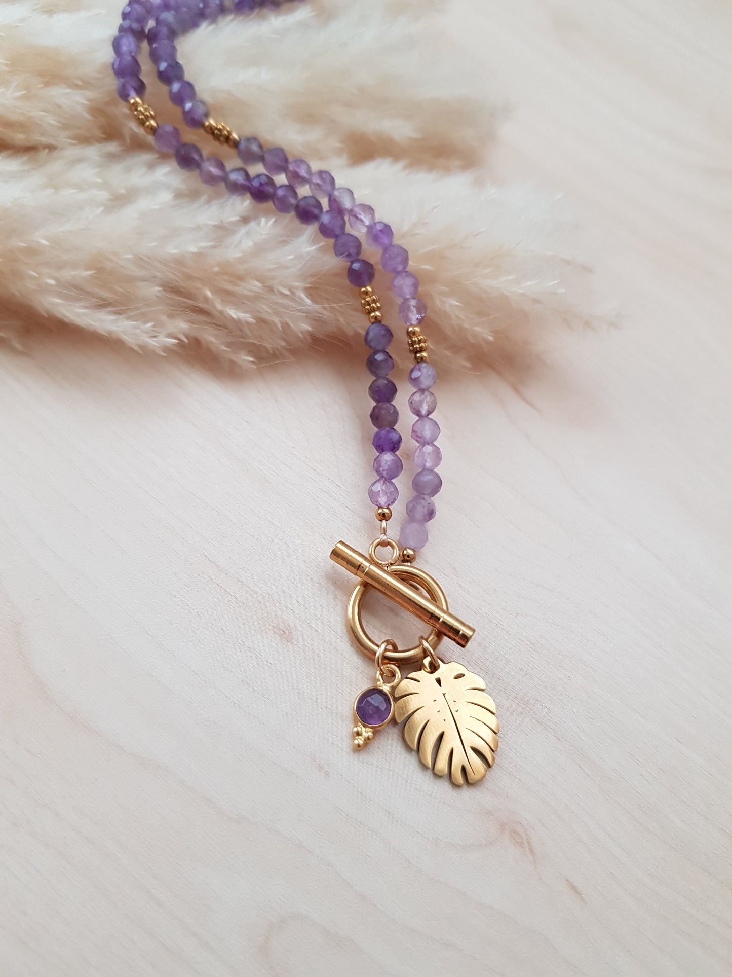 Halskette Amethyst Goldig