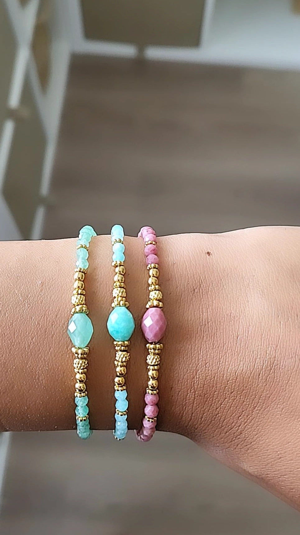 Edelstein Armband Boho