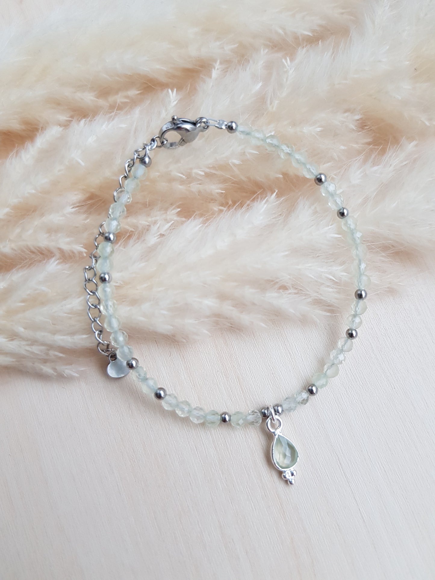 Edelsteinarmband Prehnit