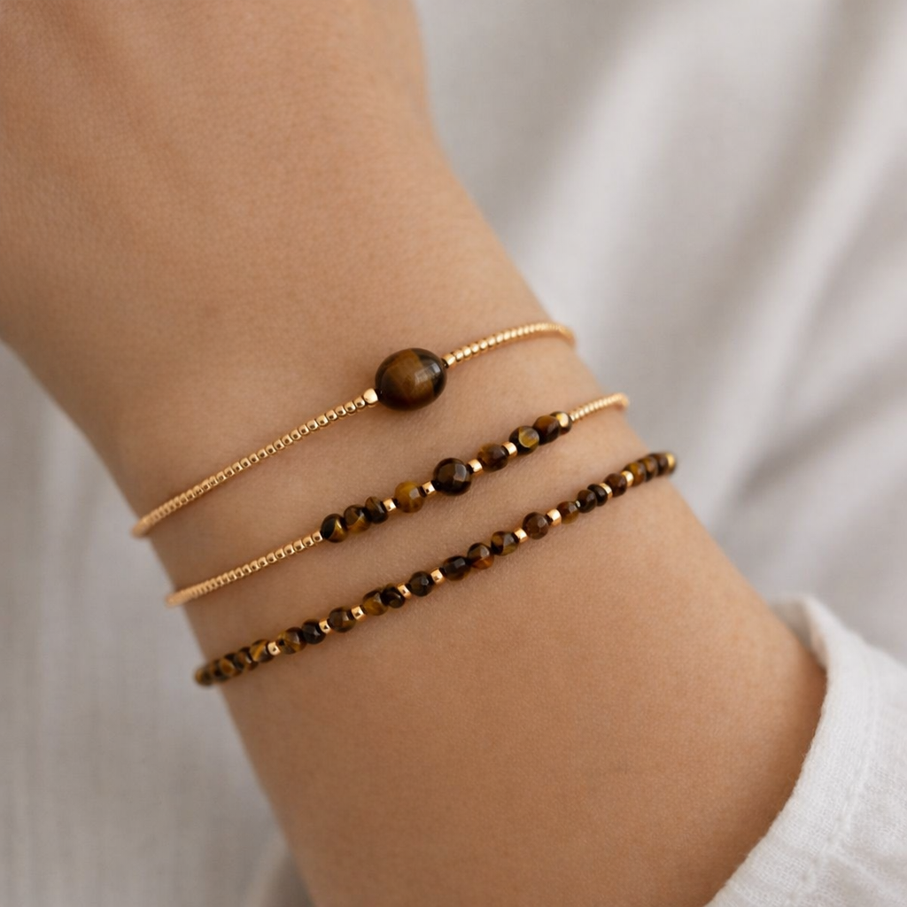 Filigrane Armbänder Tigerauge
