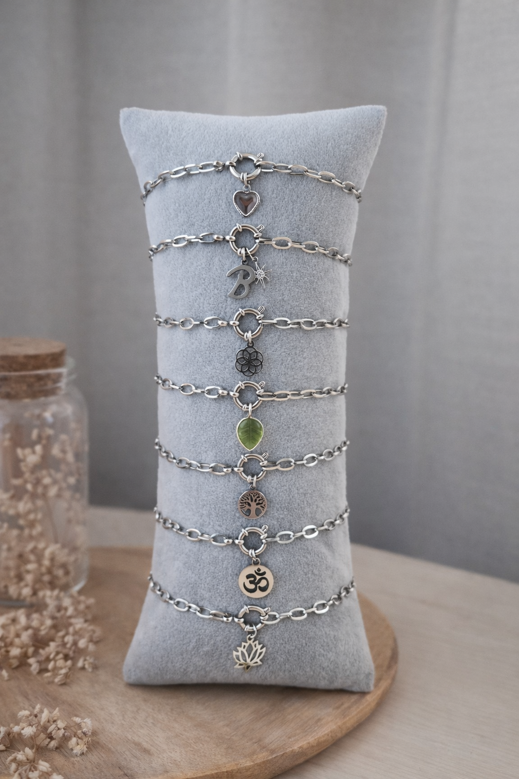 Charm Armband Silbrig
