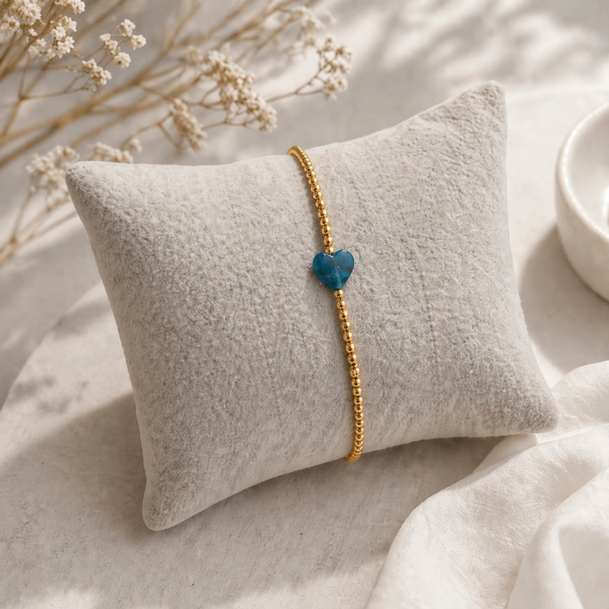 Armband Edelsteinherz Goldig