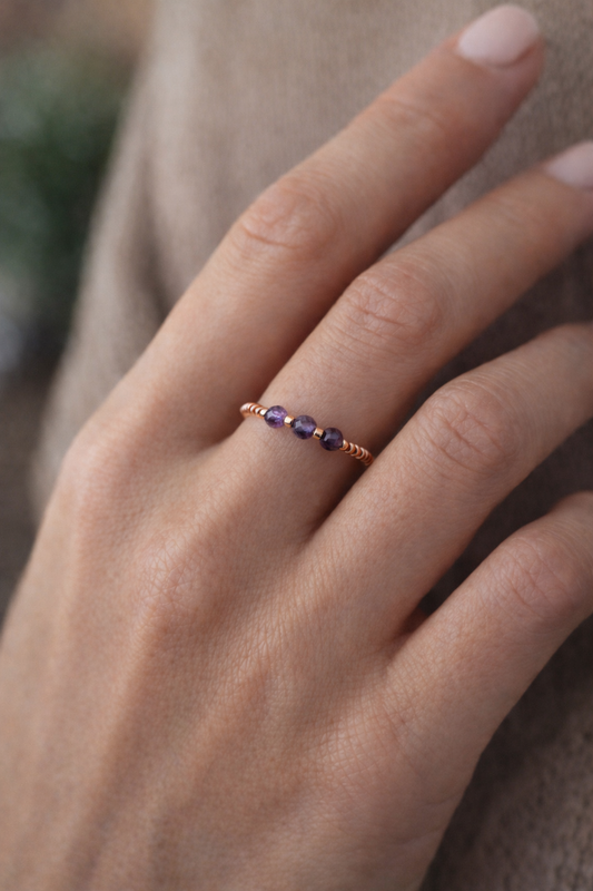 Ring Amethyst Roségold