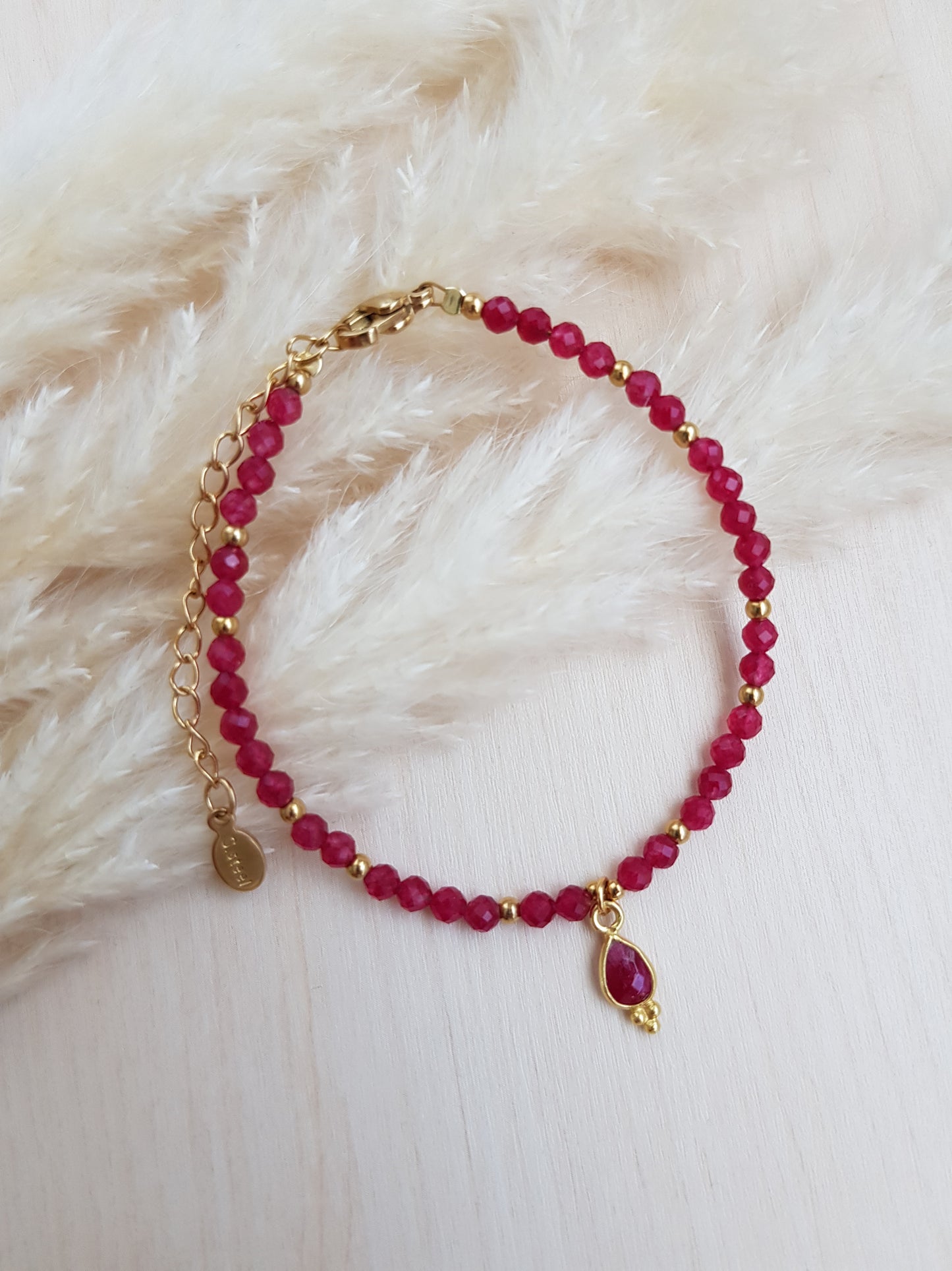 Edelsteinarmband Pink Chalzedon