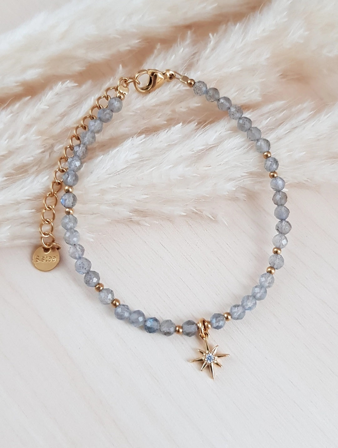 Edelsteinarmband Labradorit Stern