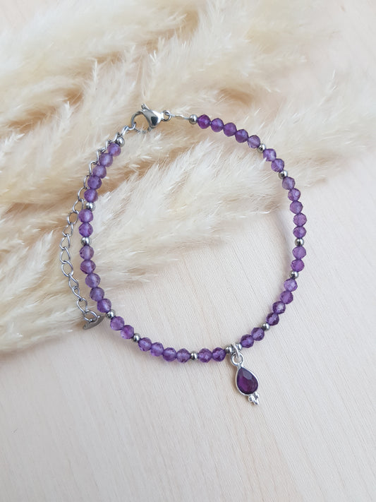 Edelsteinarmband Amethyst