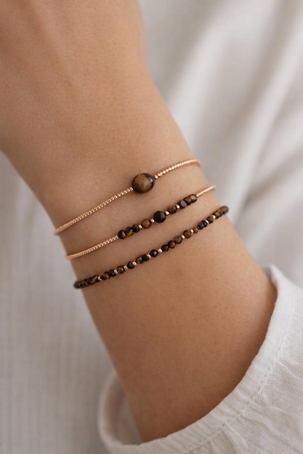 Filigrane Armbänder Tigerauge