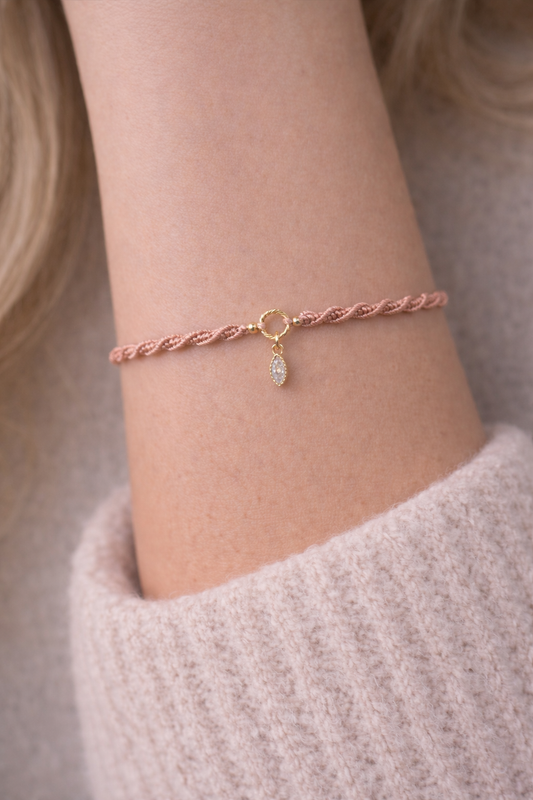 Geknüpftes Armband Gold