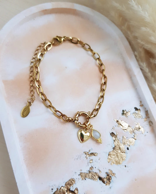 Charm Armband Gold