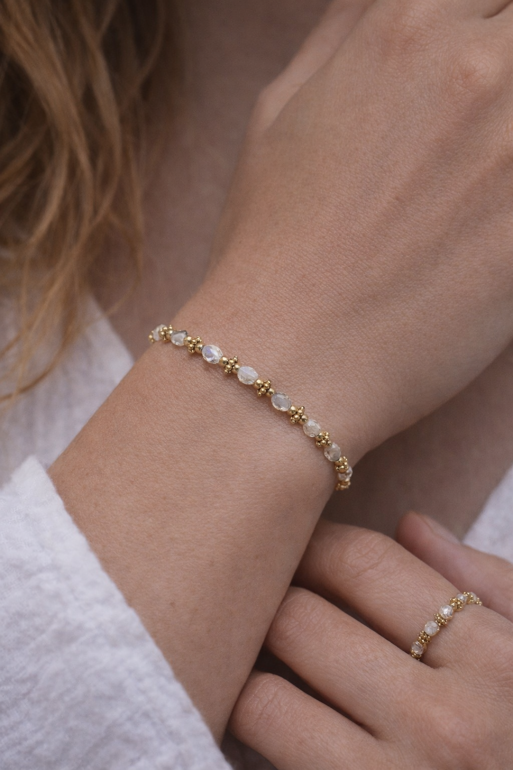 Armband Labradorit Gold