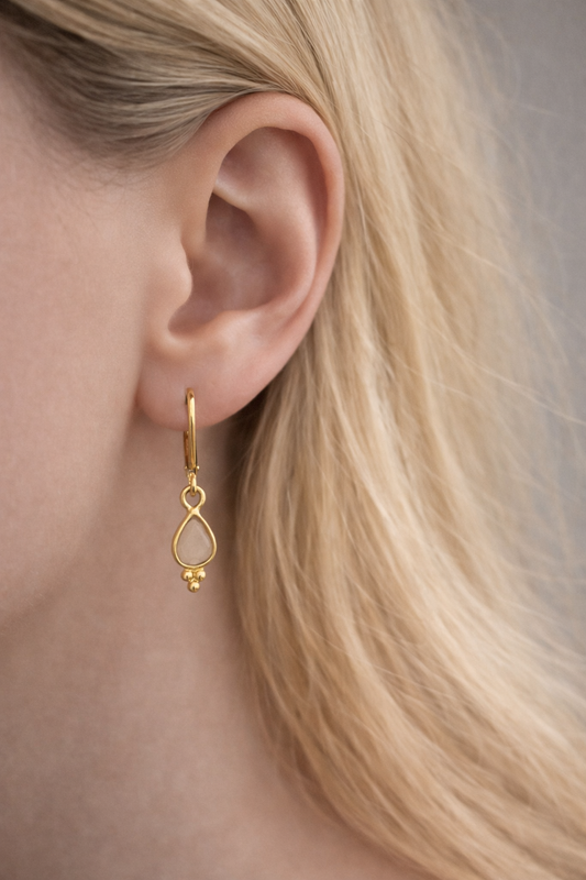 Ohrringe Pfirsichmondstein