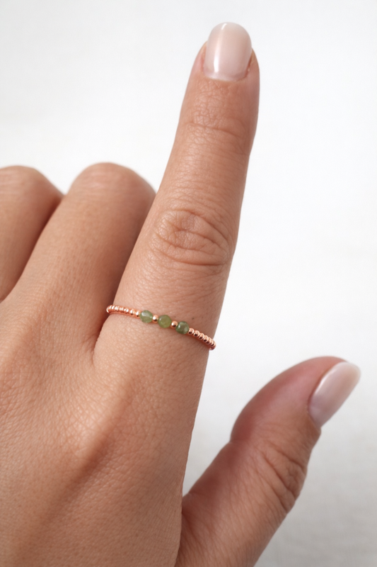 Ring grüne Jade