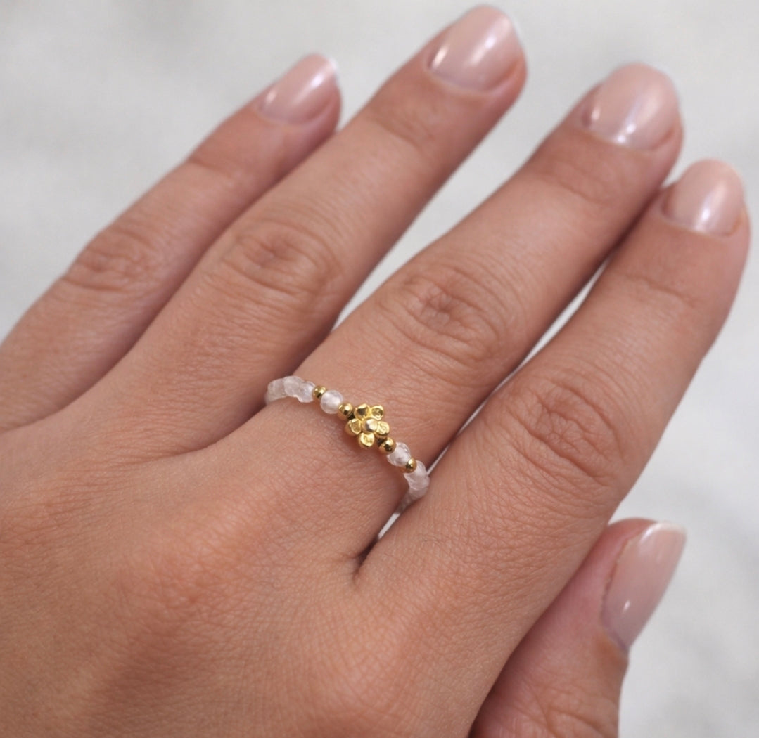 Ring Mondstein Blume