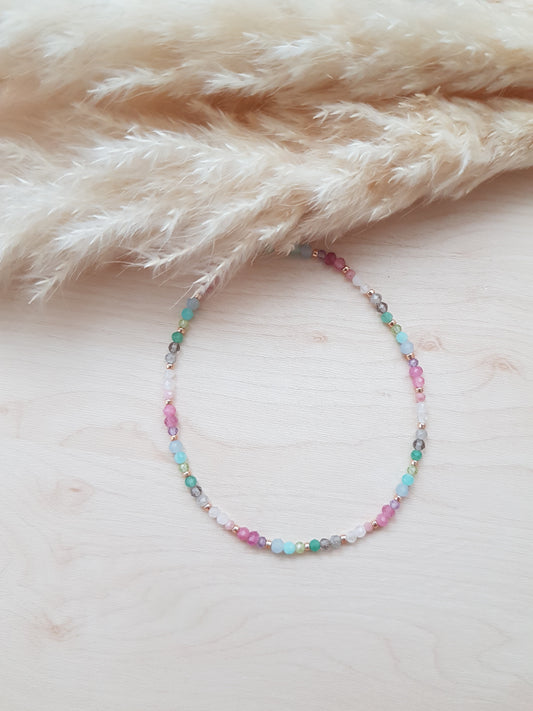 Armband Rainbow Pastell Roségold