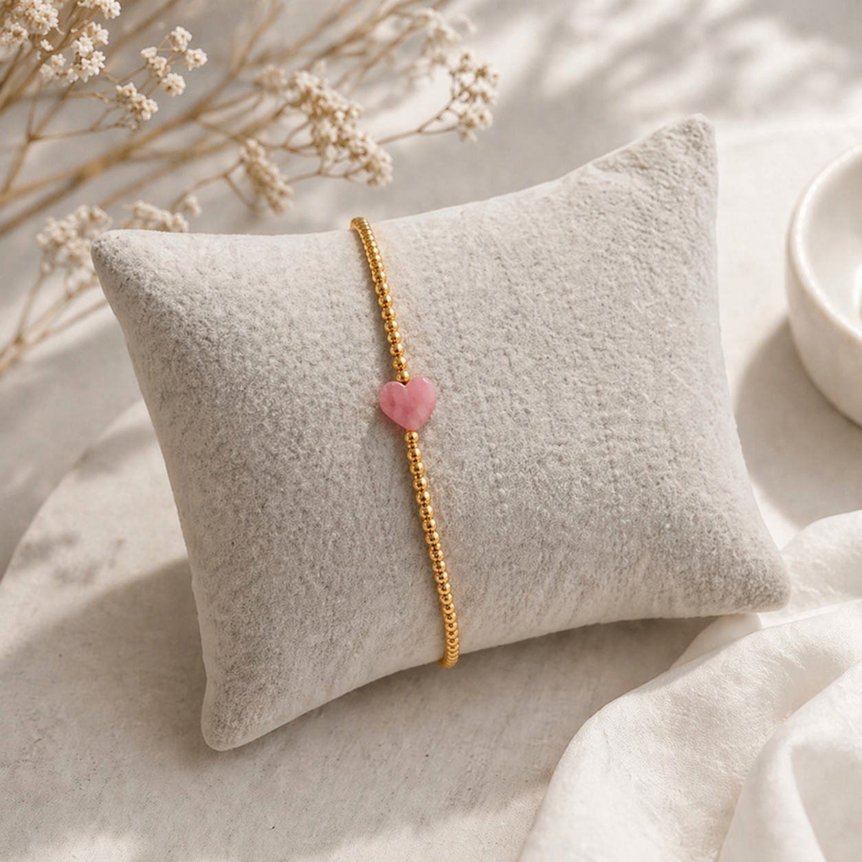 Armband Edelsteinherz Goldig