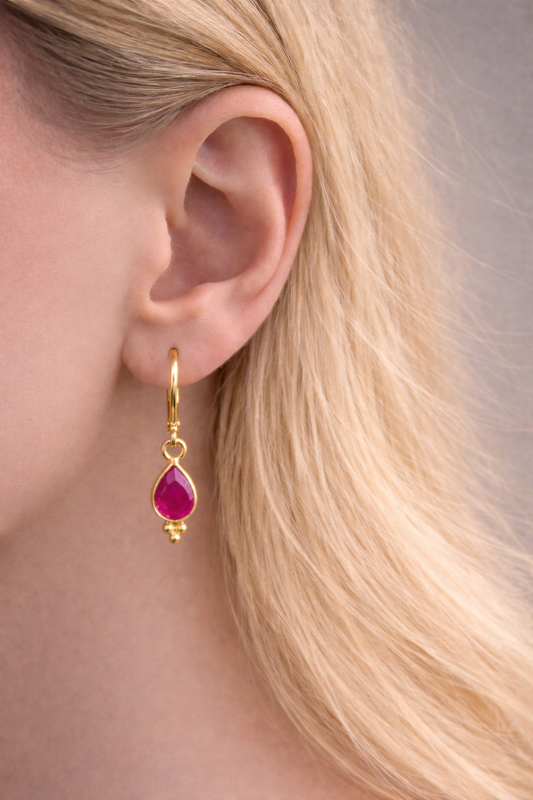 Ohrringe Rubin/ Pink Turmalin