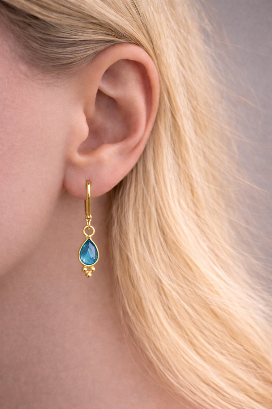 Ohrringe Londonblau Topas