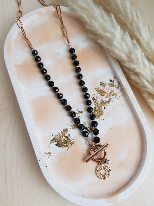 Halskette Spinell Roségold